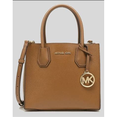 Michael Kors Mercer Medium Pebbled Leather Crossbody Bag.